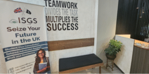 ISGS UK office – central hub for international education support, admissions, and aftercare services.